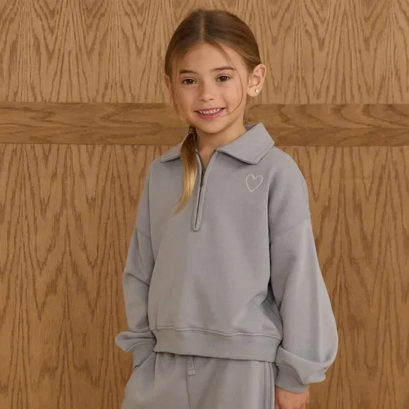 NWT Dusty Blue Set | Rylee + Cru Kids Matching Set - Picture 2 of 4